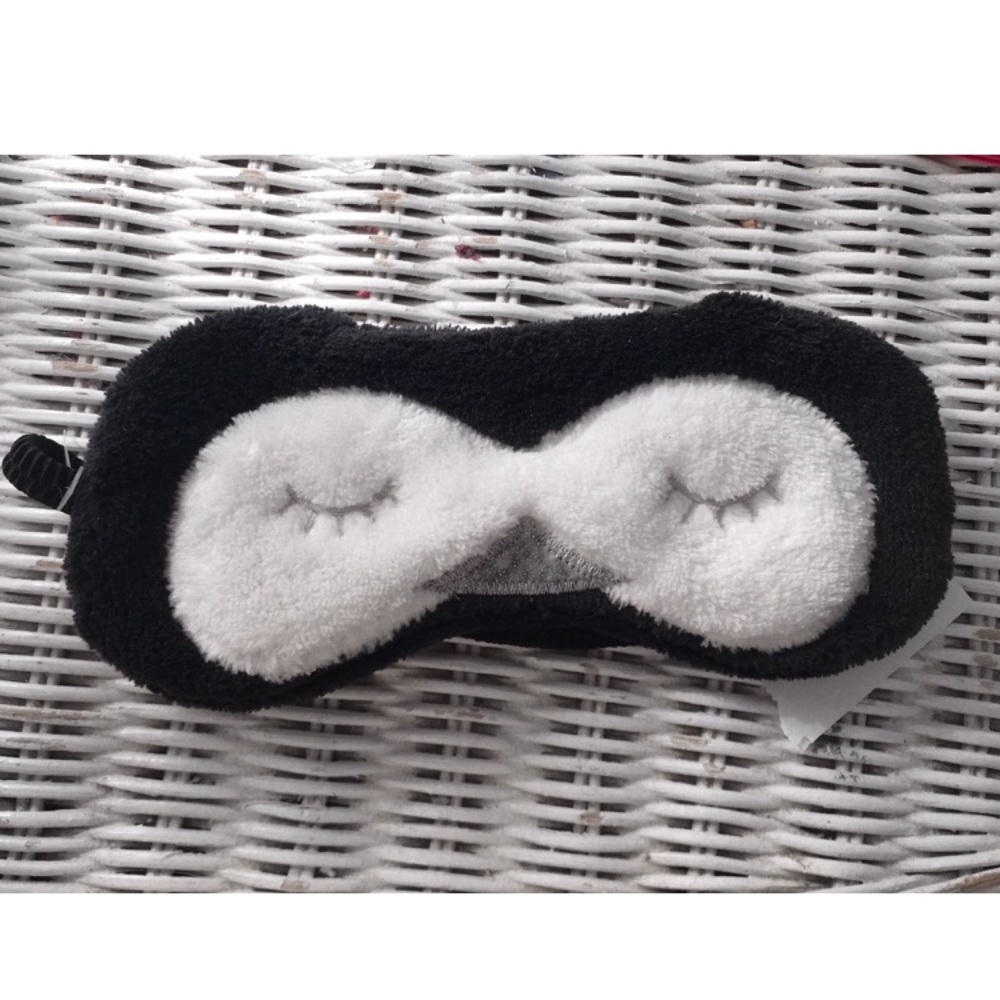 Penguin fuzzy eye mask